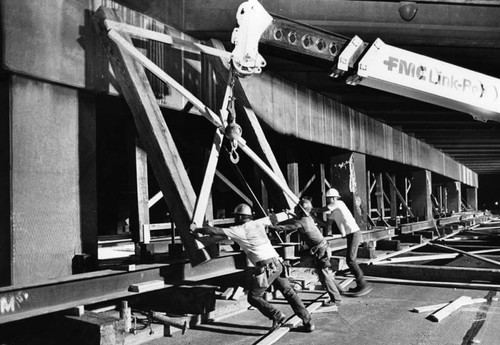 Shoring up under the I-5 freeway