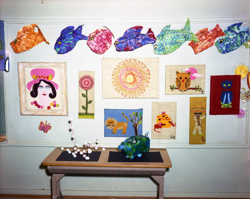 Art exhibit at Angeles Mesa Elementary