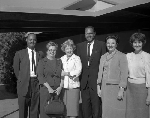 Councilman Tom Bradley and unidentified group