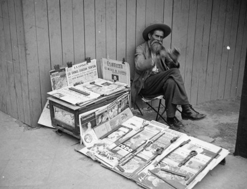 Sidewalk newsstand