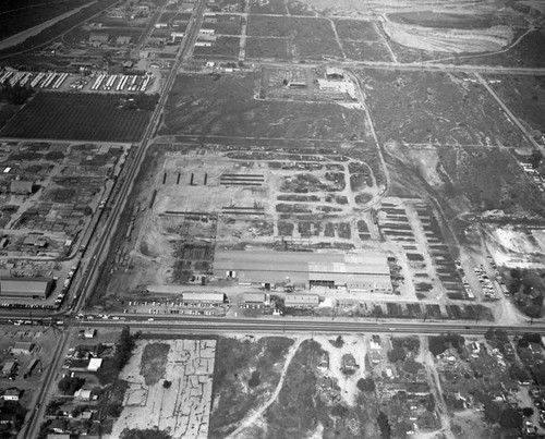 Vinnell Steel, Arrow Highway, looking north