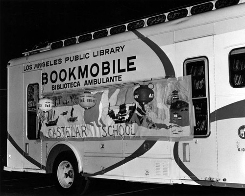 Decorated Los Angeles Public Library Bookmobile