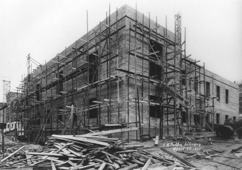 LAPL Central Library construction, view 46