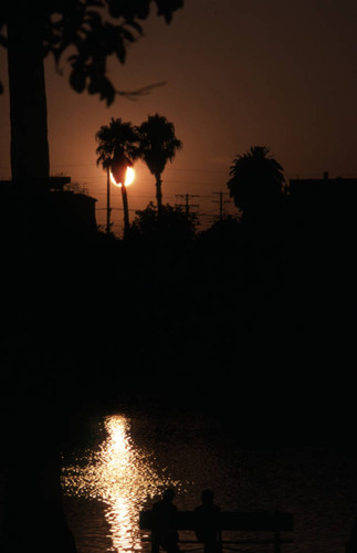 Echo Park at sunset