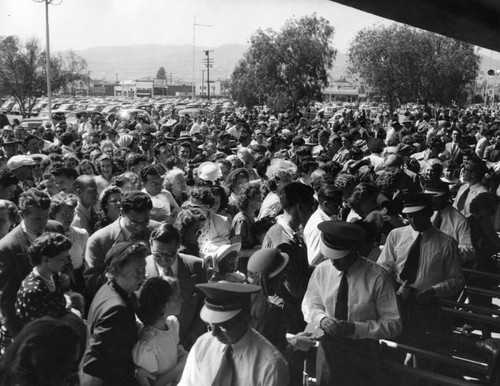 Men collecting tickets