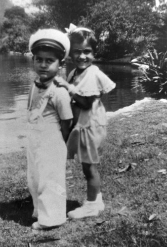 Mexican American children at park