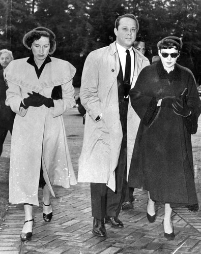 Judy Garland at mother's funeral