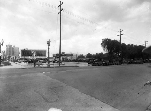 Used car lot on Sunset Boulevard