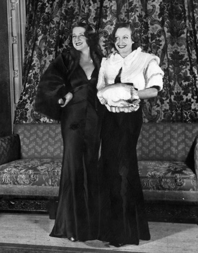 Norma Shearer and Joan Crawford