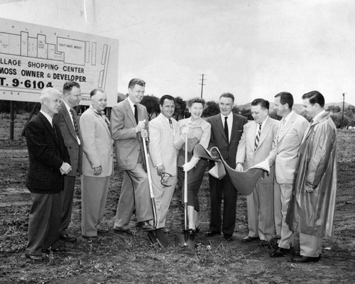 Shopping center ground broken