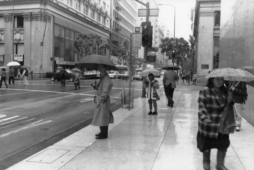 Rainy day in Los Angeles