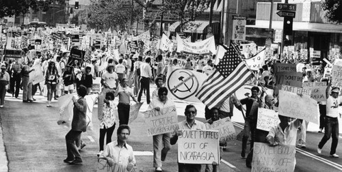 Ideological clash on streets of L.A