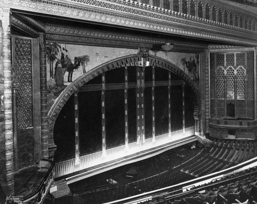 Shrine Auditorium proscenium with asbestos down