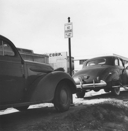 Lockheed employee parking lot, view 2