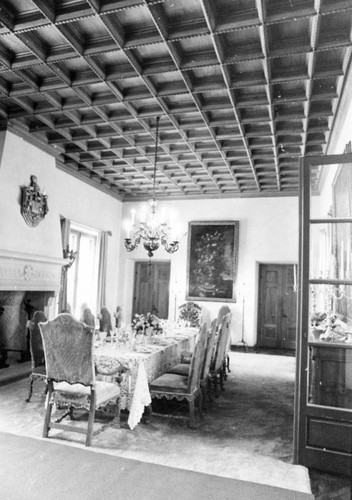 Harold Lloyd home, interior