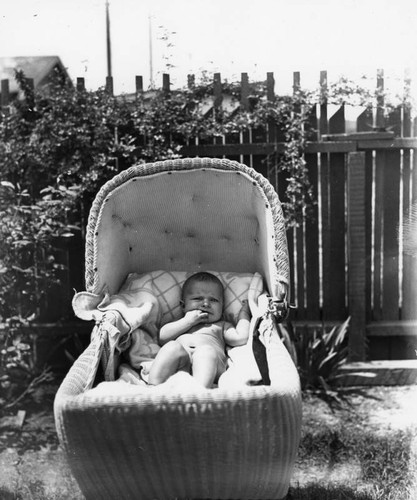 Baby in bassinet