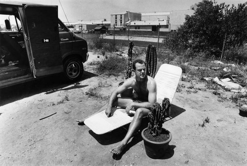 Selling cactus by L.A. River