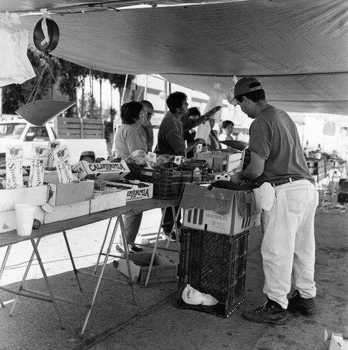 Farmers Market produce stand, San Pedro