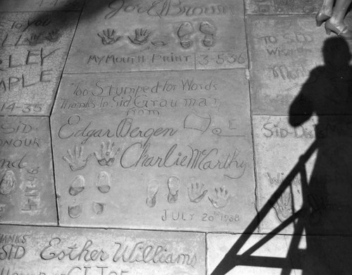 Joe E. Brown, Grauman's Chinese Theater