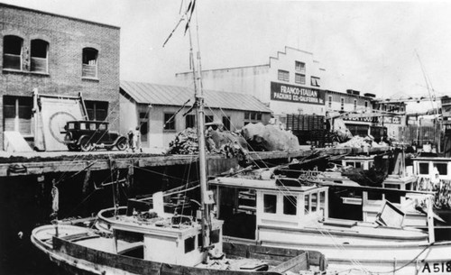 Terminal Island canneries and fishing boats