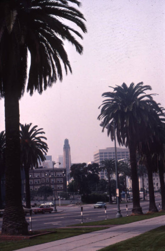 Looking west from Lafayette Park