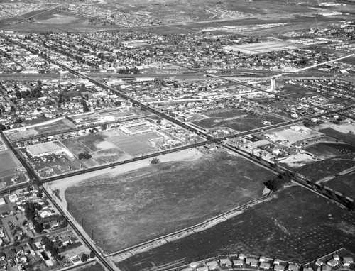 Buena Park Triplex Drive-In site, looking northeast