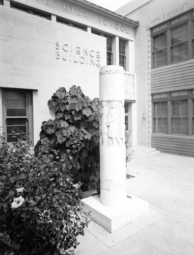 Hollywood High School sculpture