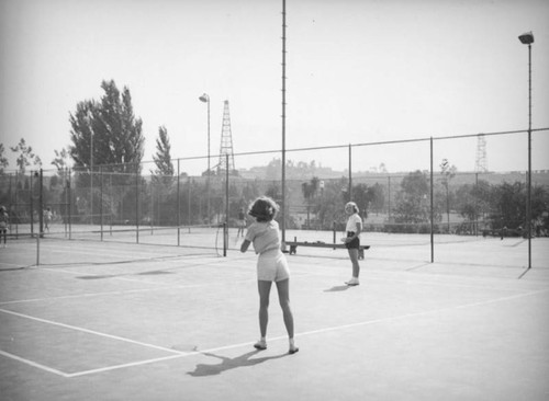 Tennis in Roxbury Park, Beverly Hills