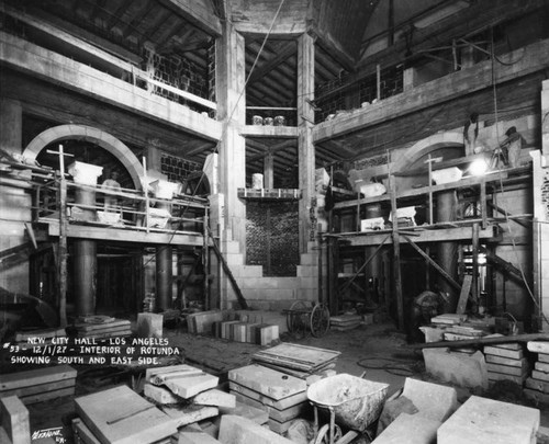 Los Angeles City Hall construction