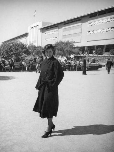 Ethel Schultheis at Santa Anita Racetrack