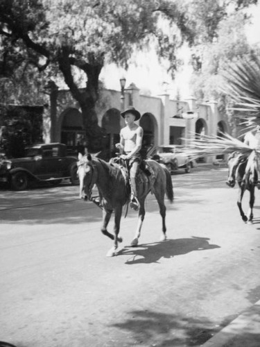 Horseback rider in the parade