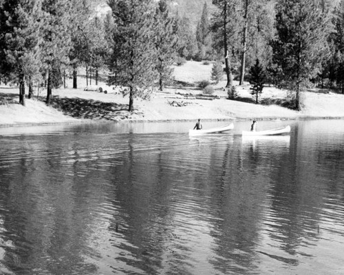 Boating at Boy Scout camp