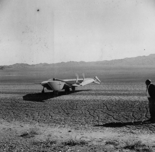 Plane in Silver Lake, Kern County