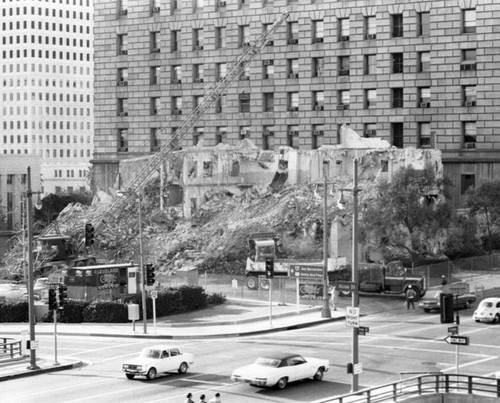 Hall of Justice Annex demolition