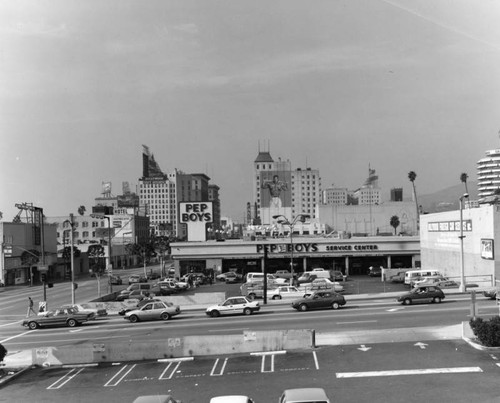 View of Hollywood, looking west