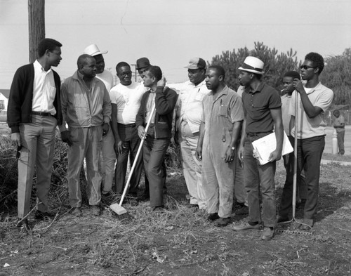 Councilman Billy Mills works with Civilian Conservation Corps