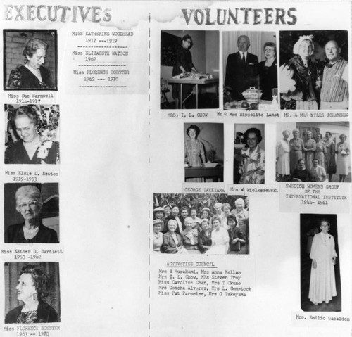 International Institute Executives and volunteers