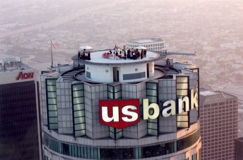 Rooftop party, U.S. Bank Tower