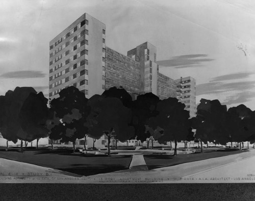 Housing Authority apartments, a drawing