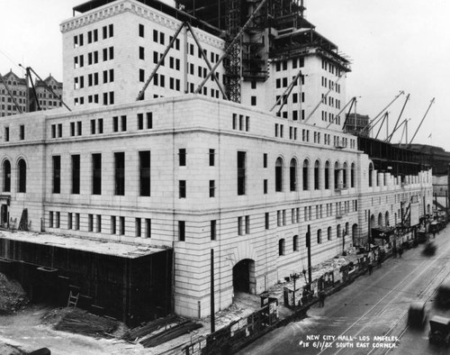 Los Angeles City Hall construction