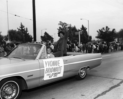 Yvonne Brathwaite parades in procession