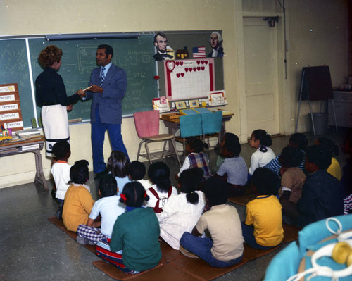 Billy Mills at Angeles Mesa Elementary School