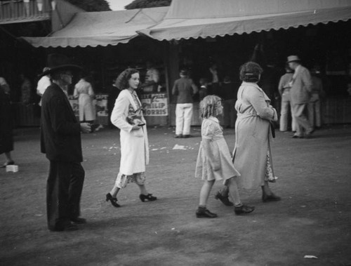 Exhibit booths at the Los Angeles County Fair