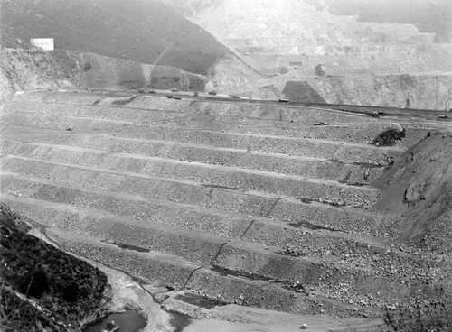 Excavation for the San Gabriel Dam