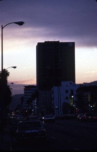 Sunset Boulevard during sunset