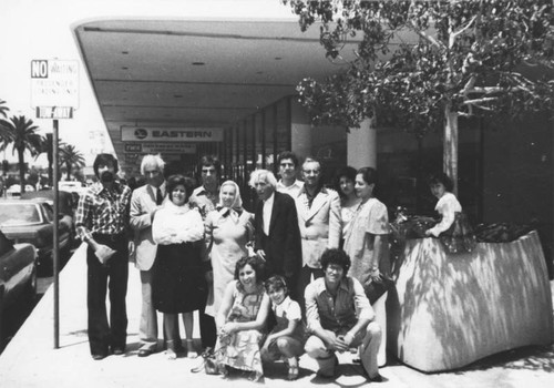 Iranian family at airport