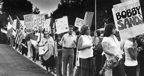 Irish demonstrators