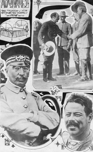 Mexican generals, a collage