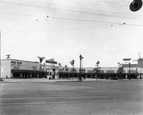 Stores and gas station