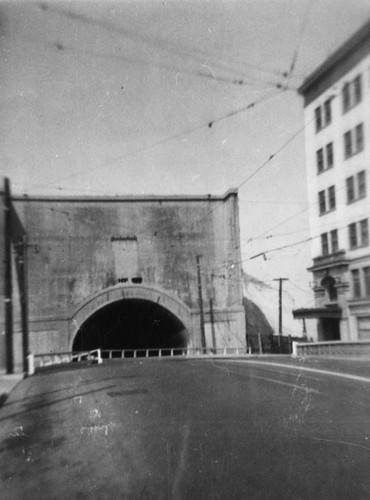 North Broadway Tunnel from Temple Street